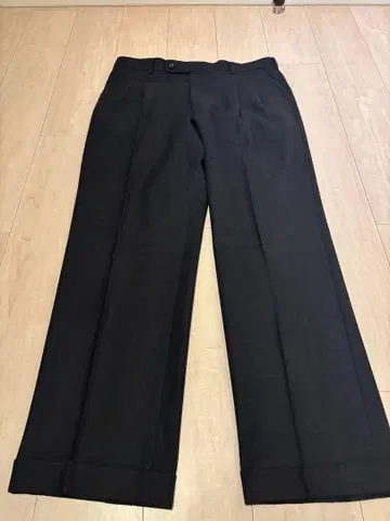 울 Aquascutum 블랙 슬랙스 91