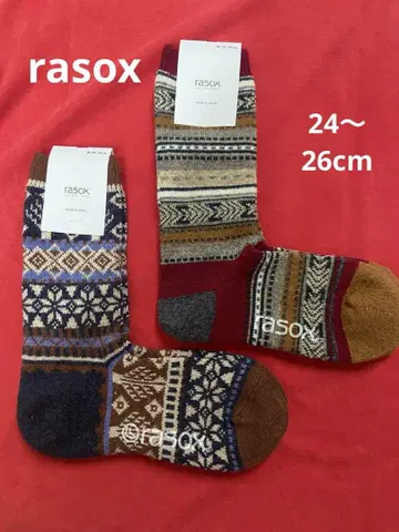 rasox 다색 무늬 삭스 M(24-26cm) 일본제