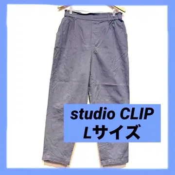 여성용 studio CLIP 라이트 그레이 캐주얼 팬츠 L 사이즈