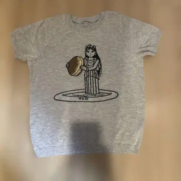 도라에몽 나무꾼의 샘 니트 반팔 티셔츠