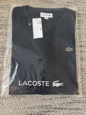 LACOSTE 라코스테 네이비 V넥 T셔츠