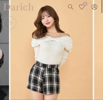 Darich [다리치] 오프숄더 리본 니트탑 WHT