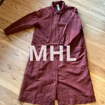 MHL. 2019S/S DRY COTTON LINEN 셔츠 원피스
