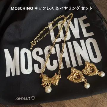 MOSCHINO 목걸이 & 귀찌 세트