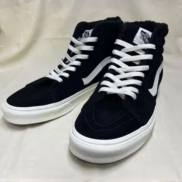 Vans 블랙 스웨이드 하이컷 스니커즈