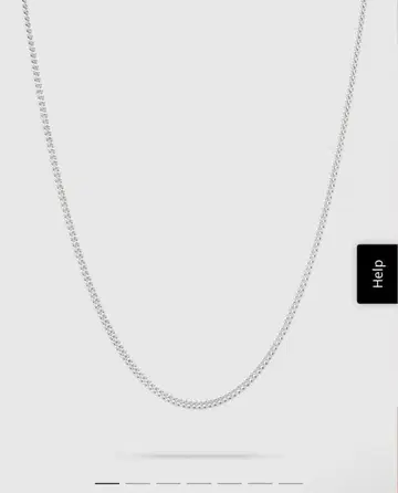 [ 새상품 미사용 ] curb chain slim 17inch