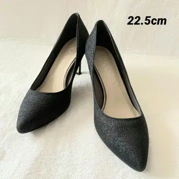 [ 새상품급 ] LE 탈론 글리터 펌프스 22.5 블랙