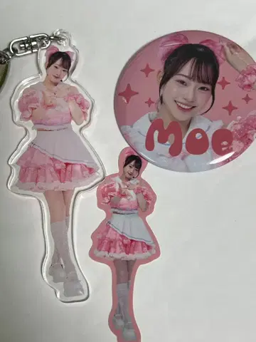 pixelribbon 모에 캔뱃지 아크릴 키링 스티커