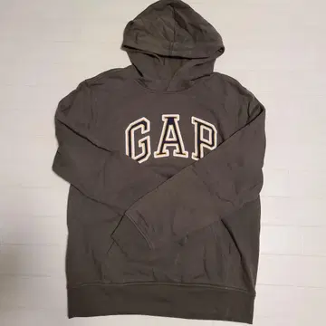 GAP 그레이 후드 부착 후드티 M