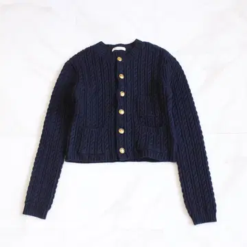 [ 24SS ] MACPHEE 하이브리드 코튼 케이블 숏 가디건