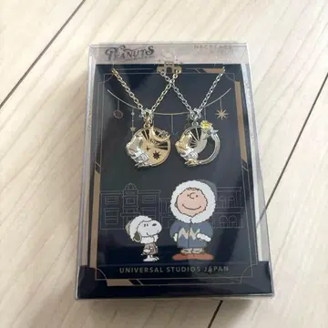 USJ 한정판 스누피 페어 목걸이 우드스탁