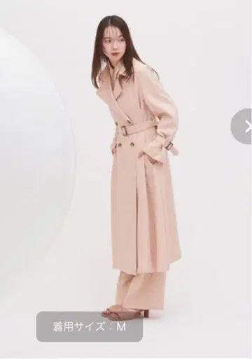 내추럴 뷰티 베이직 트렌치코트 핑크 M