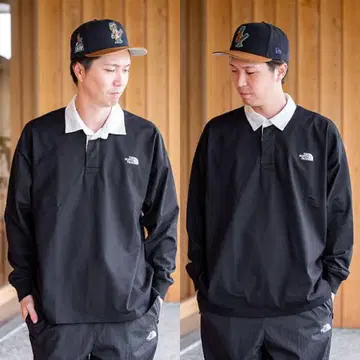 The North Face 블랙 피케 셔츠