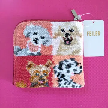 FEILER 페이 룩 마이독 스퀘어 파우치 이누 파우치