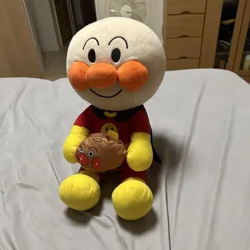 호빵맨 봉제 인형 약 30cm 미니 캐릭터 포함