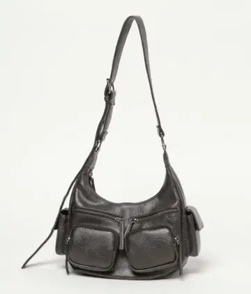 페이지 보이 ZIP 포켓 BAG 블랙 숄더백