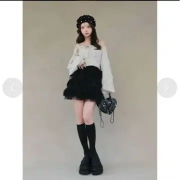 통굽 롱 부츠 (2024 다리치) 24.5L 사이즈
