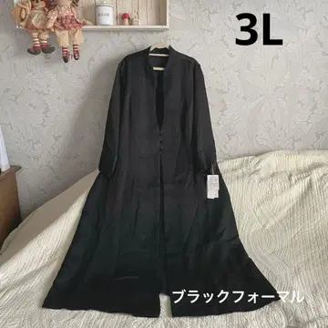 *새상품 3L * 블랙 포멀 롱 원피스*관혼상제 상복 졸업
