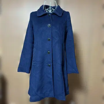 axes femme 네이비 A라인 체스터 코트