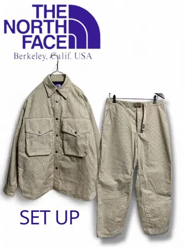 THE NORTH FACE 베이지 화이트 코듀로이 셋업 S/32