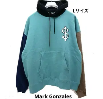 MARK GONZALES 후드티 빅 실루엣 멀티 컬러