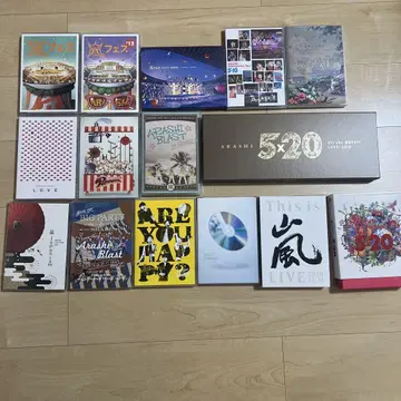 아라시 묶음 판매 (DVD 14점, Blu-ray 1점)