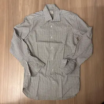 UNITED ARROWS 체크 무늬 와이셔츠 38 사이즈 이지케어