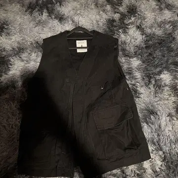 블랙 코튼 베스트