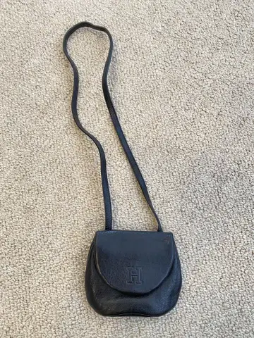 히로후 미니 숄더 파우치 가죽 키링 포함 미니백