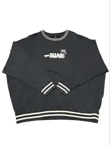 SULAS 블랙 맨투맨 XL