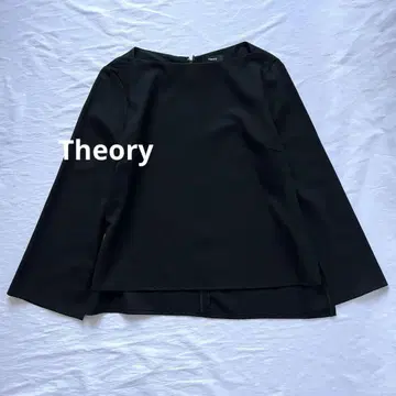 일본제 Theory 라이트삭소니 보트넥 블라우스 S 블랙