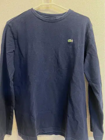 LACOSTE 네이비 긴팔 티셔츠