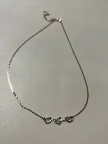 하트 3연 모티브 목걸이
