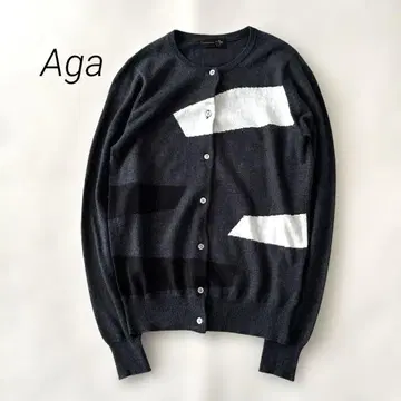새상품급 야마다야 스콧 클럽 Aga 아가 긴팔 니트 가디건