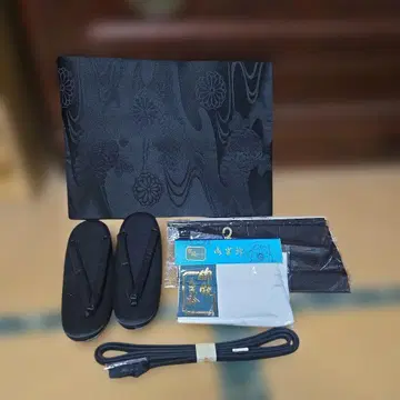 상복 세트 블랙 조리 오비 허리띠 오비 장식 천