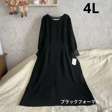 *새상품 4L *블랙 포멀 롱 원피스*관혼상제 상복 졸업