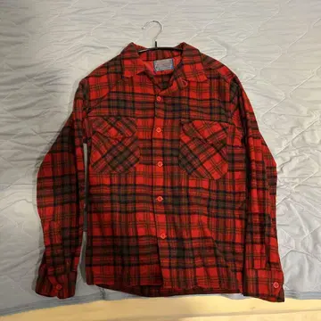 PENDLETON usa 빈티지 울 체크 셔츠 빨간색 계열