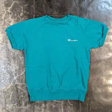 90s Champion 파랑 반팔 맨투맨 USA제
