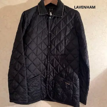 LAVENHAM 블랙 퀼팅 자켓