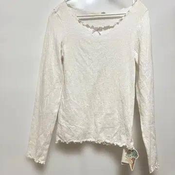 gelato pique 리본 포함 긴팔 이너 T셔츠 미사용 새상품