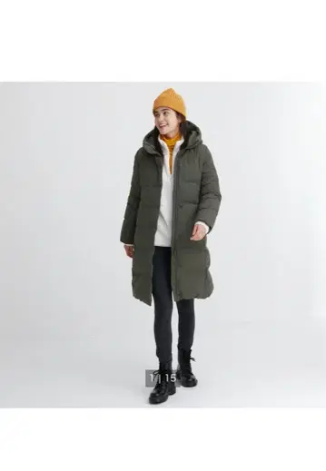 새상품급! 유니클로 심리스 다운 롱 코트 XL