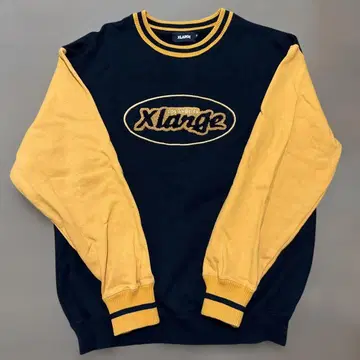 XLARGE 맨투맨 블랙 옐로우 컬러 M 사이즈