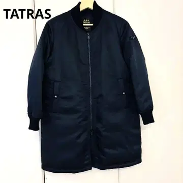 TATRAS 여성용 롱 다운 자켓 MA-1 네이비