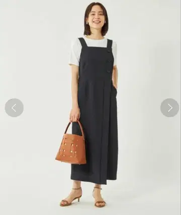 그린 레이블 릴랙싱 오버롤 스커트