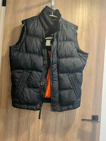 abercrombie 다운 베스트 블랙