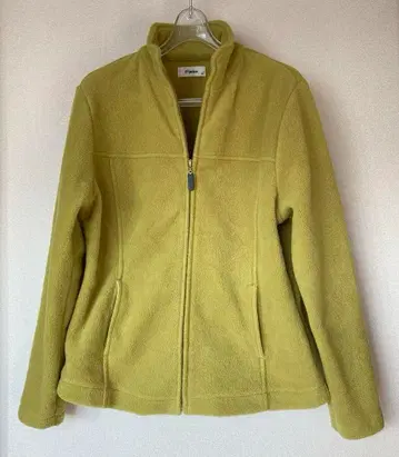 새상품급 플리스 자켓 집업 방한 점퍼 경량 그린 옐로우 컬러