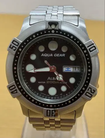 [ ALBA ] AQUA GEAR V346-6A00 손목시계 가동 확인됨