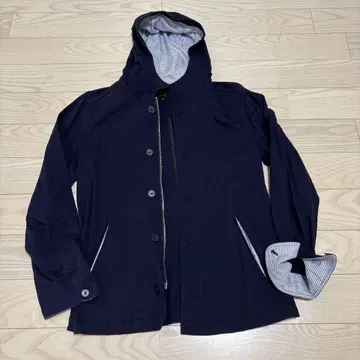 UNITED ARROWS 후드 부착 블루종 네이비
