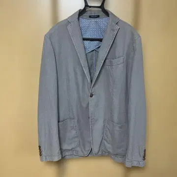 henlycottons 그레이 면린넨 자켓