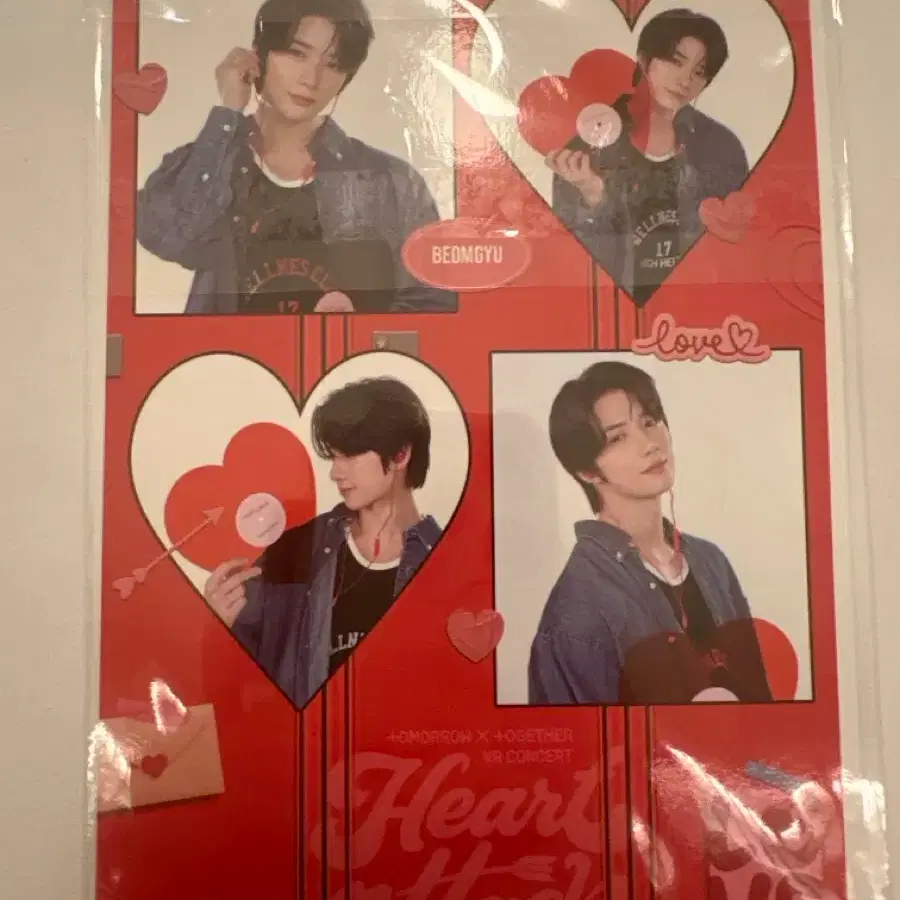 txt heart attack beomgyu four-cut photo photocard poca
